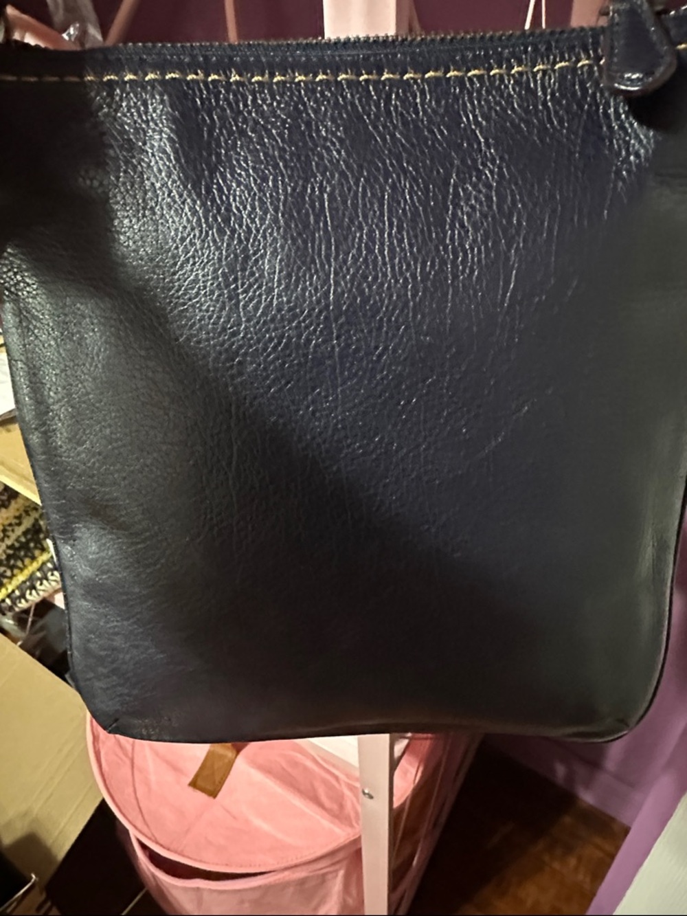 COACH Swagger Denim and Leather Crossbody - Picture 9 of 9